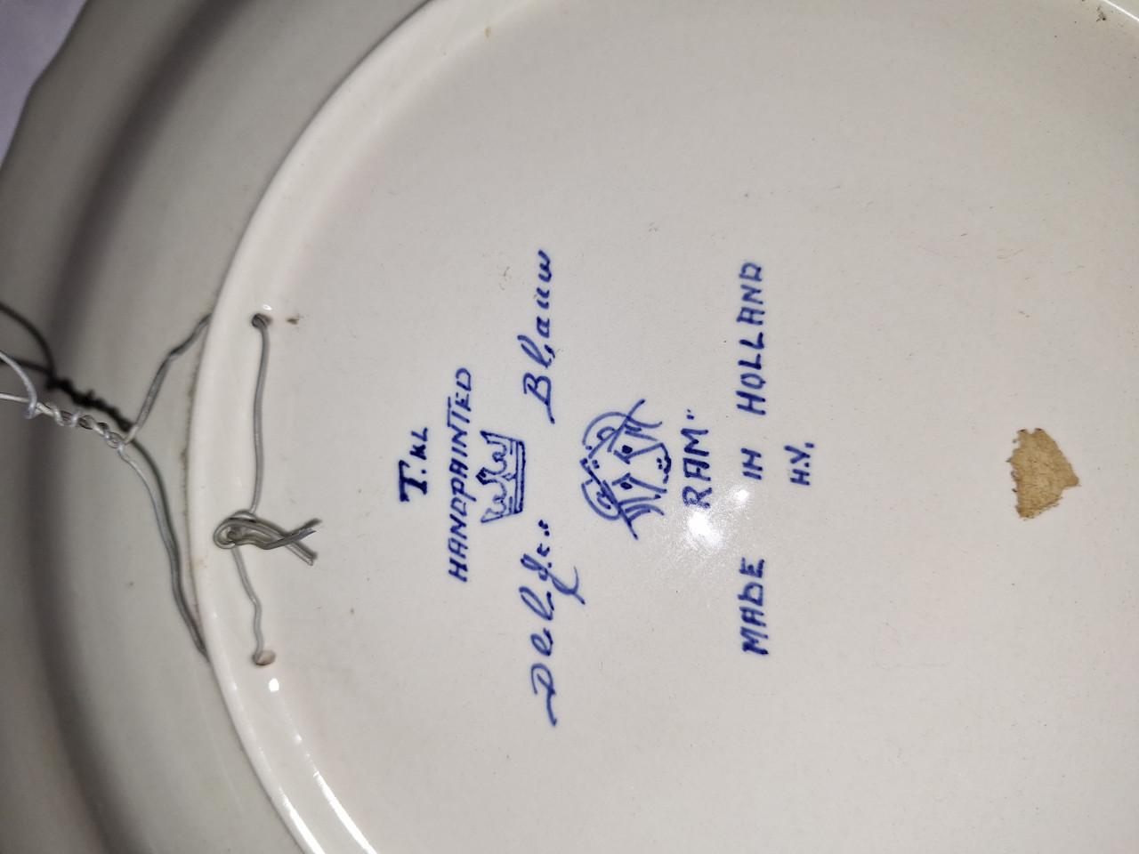 4 delfs blauwe borden