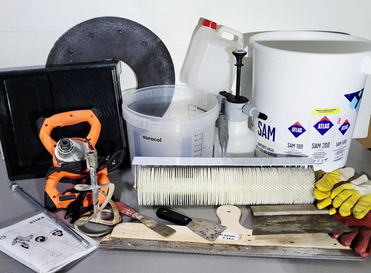 Compleet Egaliseer set & elektrisch gereedschap.