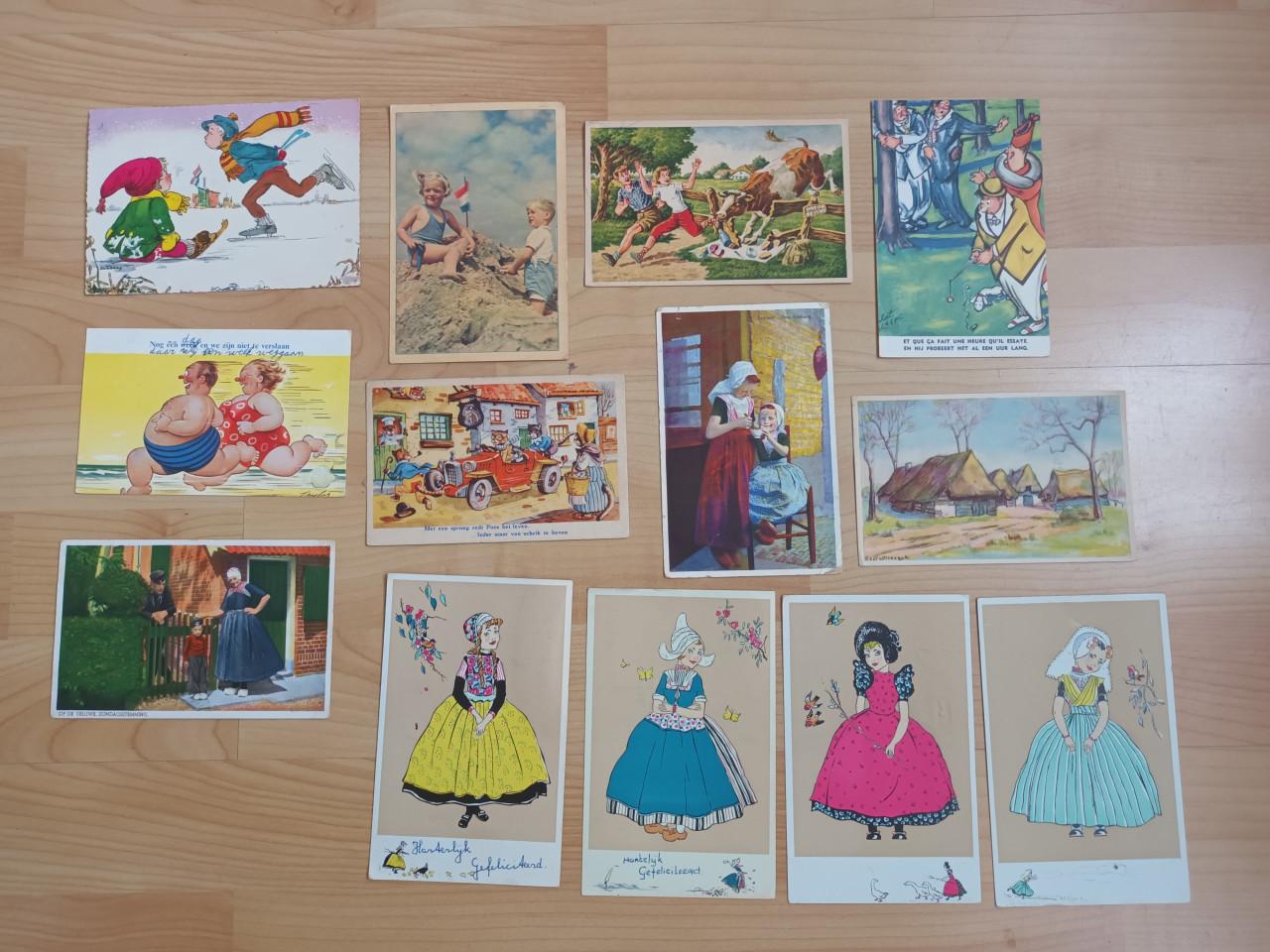 46 Ansichtkaarten van vóór 1960 Nederland