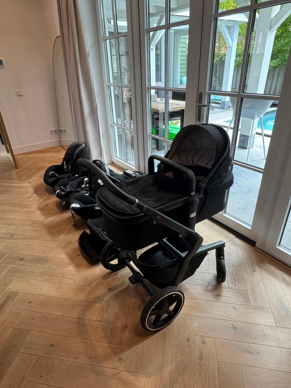 Joolz day 5-in-1, iso fix base, maxi cosi adapters + tas