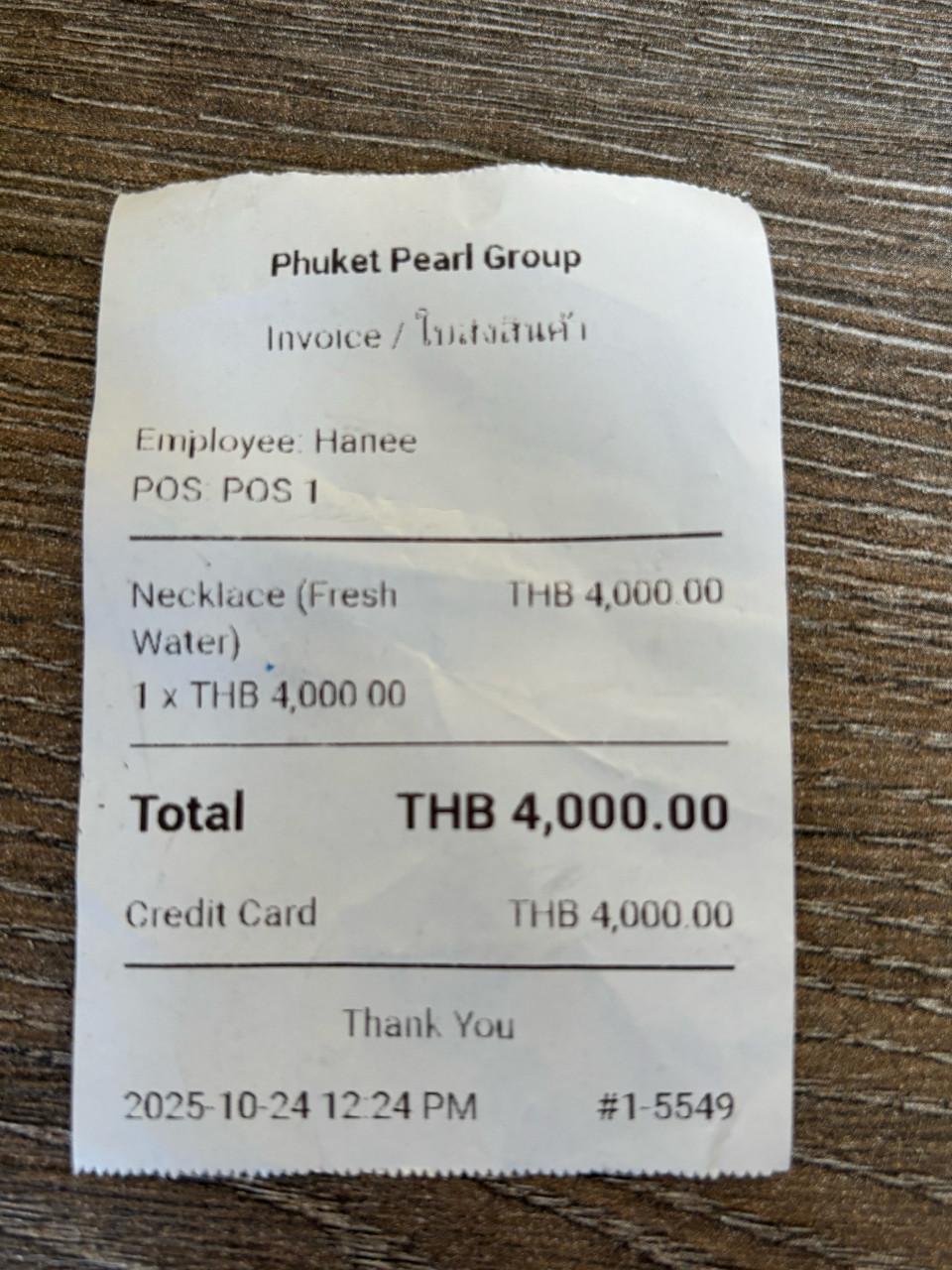 Ketting zoetwater parel