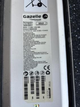 Accu fiets Gazelle Gold