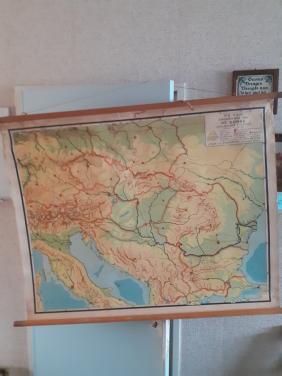 Schoolkaarten van de Donau  Spanje/Portugal en Zwitserland