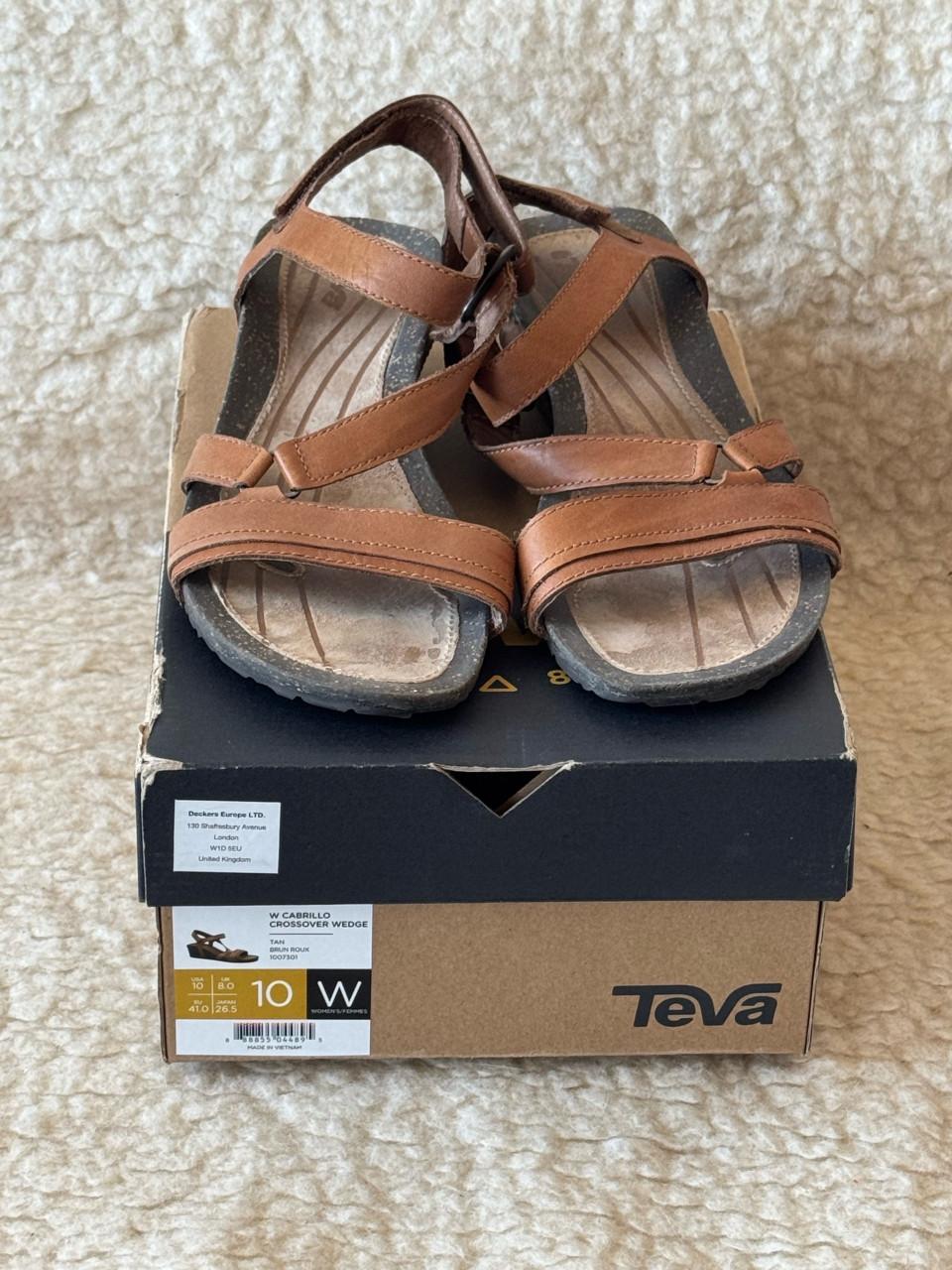 Teva Women Cabrillo Crossover Wedge Tan Sandaal in maat 41