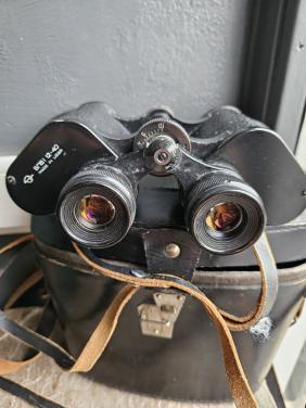 Vintage Russische Verrekijker BPC5 12x40 met Leren Tas