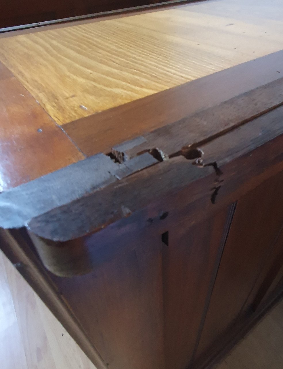 Antiek cylinderbureau 1900