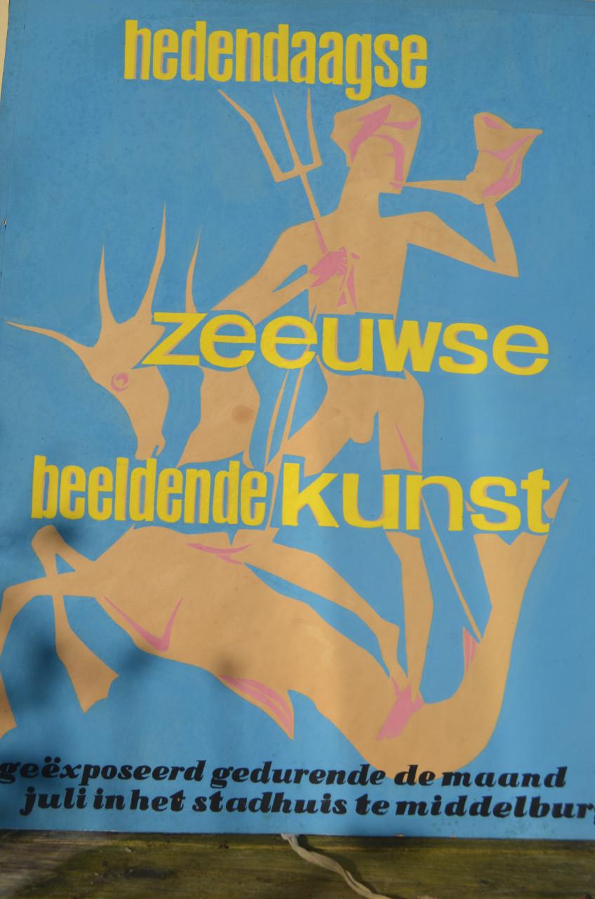 2 Fraaie ontwerpen kunstexpo Hans Heeren Zeeuws kunstenaar, uniek!