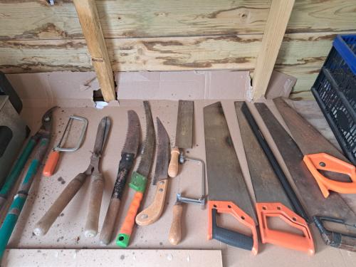 Tuingereedschap diverse zagen voor de starter, etc.