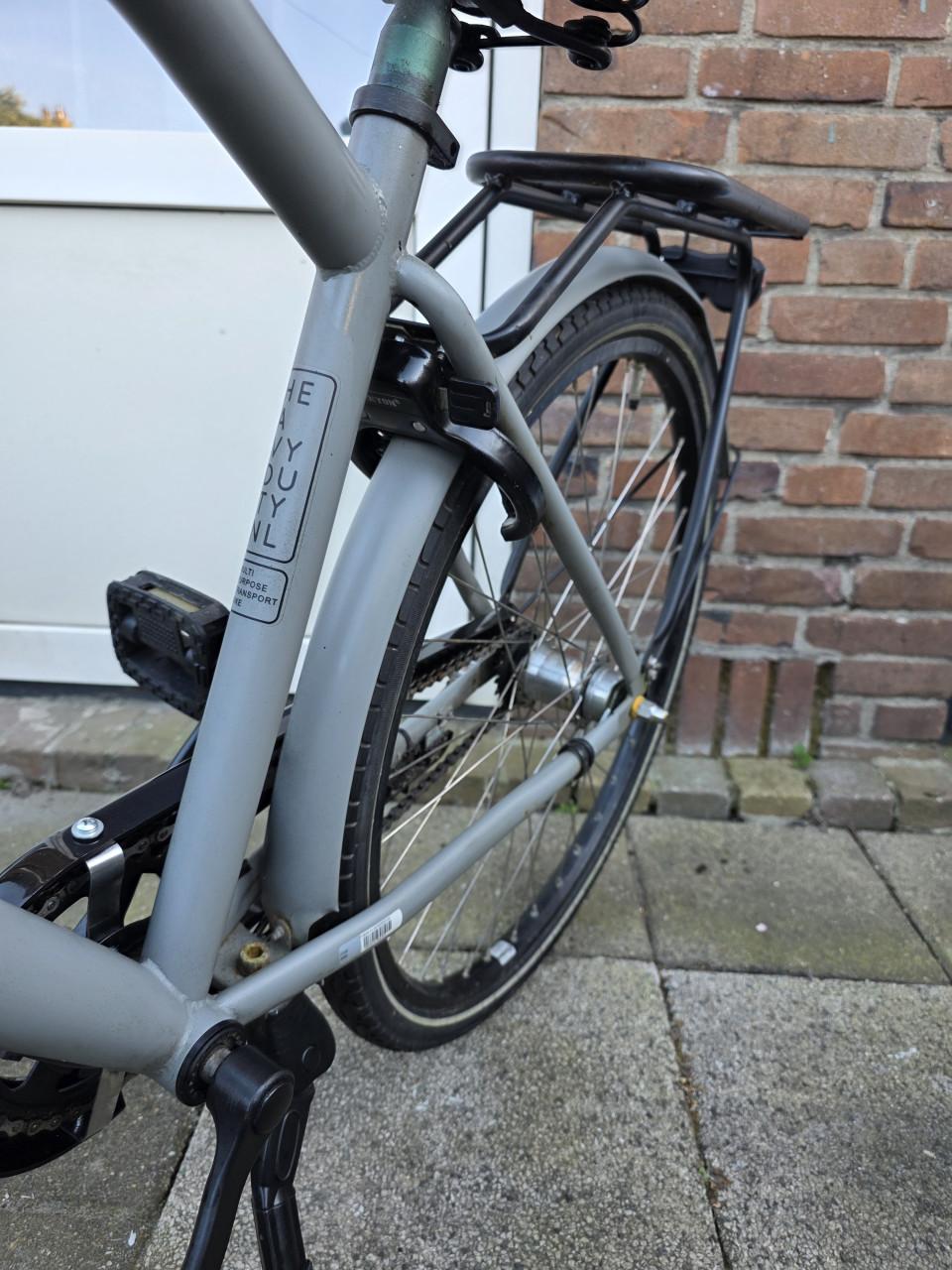 Jongens fiets GAZELLE 26 inch-met voordrager- trap rem achter