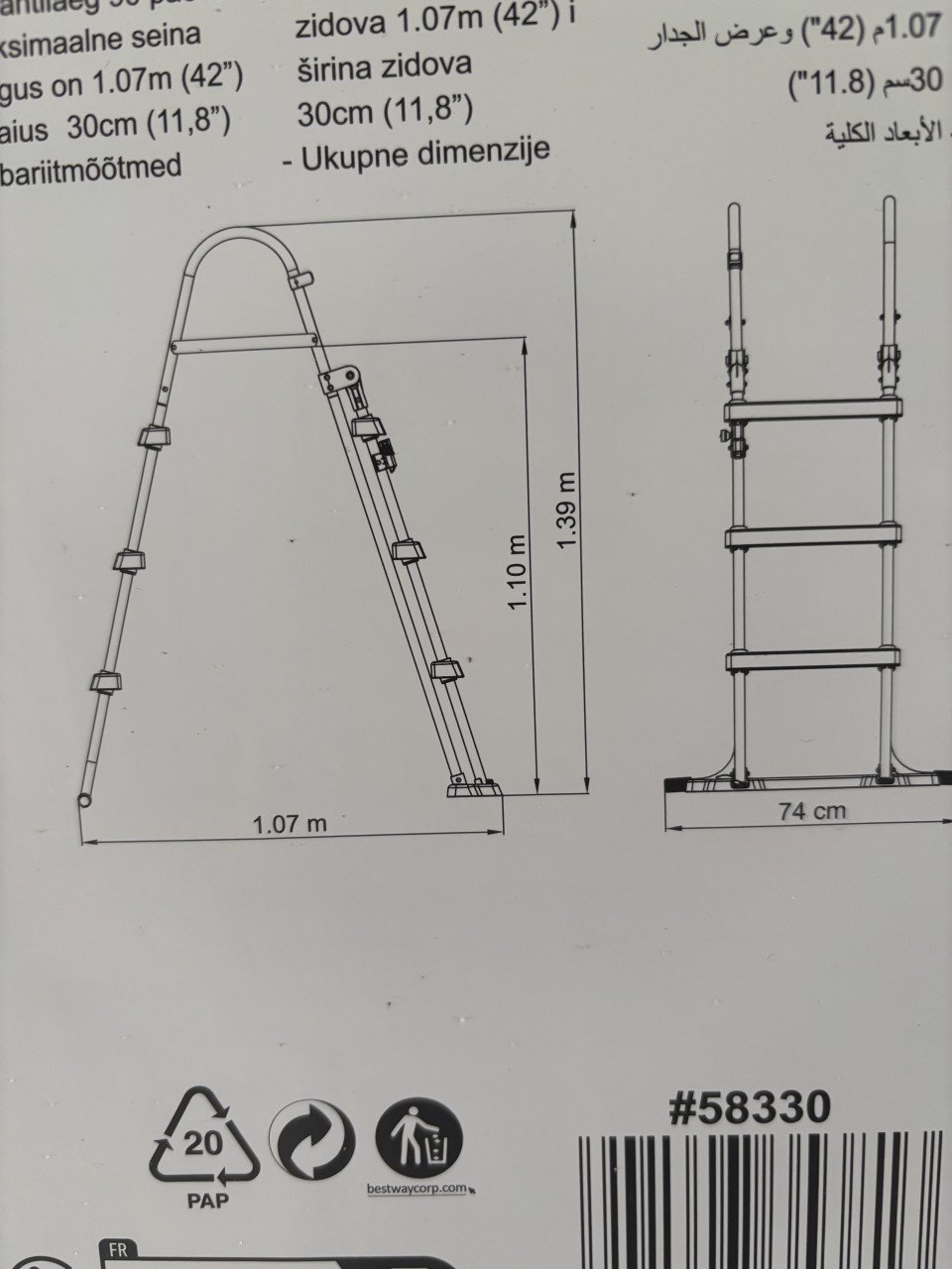 Zwembad ladder