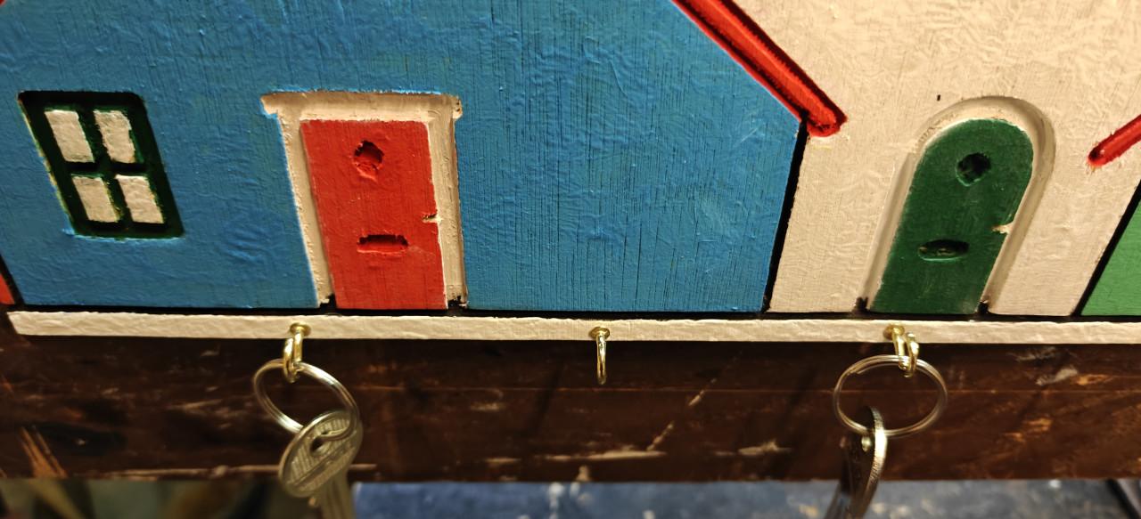 Te Koop kleurrijk Wandmontage huissleutel houder.