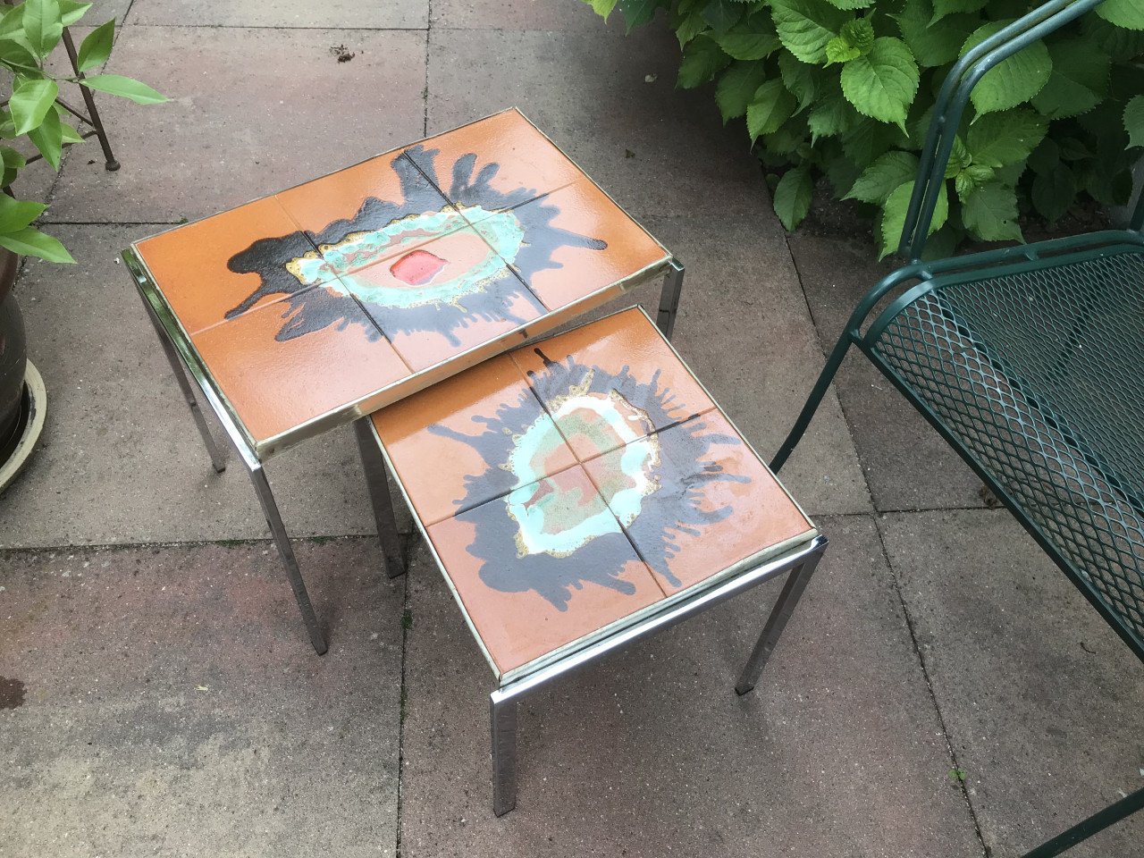 Vintage bijzettafeltjes