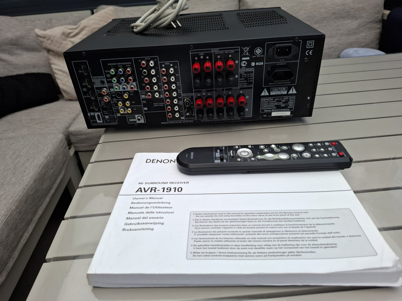Denon AVR 1910 Surround Dolby DTS HDMI-receiver