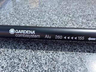 Gardena auto was borstel uitschuifbaar