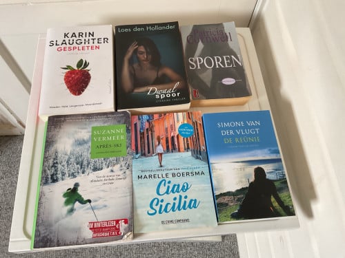 Boeken Karin Slaugter,Suzanne Vermeer,Simone vd Vlugt enz 6 voor € 5