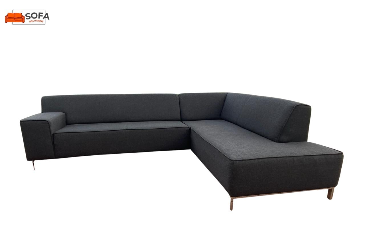 Montel Donkergrijze Stoffen Hoekbank -Gratis Levering NL