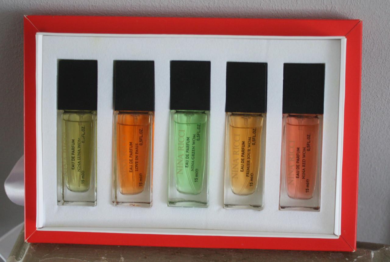 Parfum set met 5 geurtjes nina ricci paris