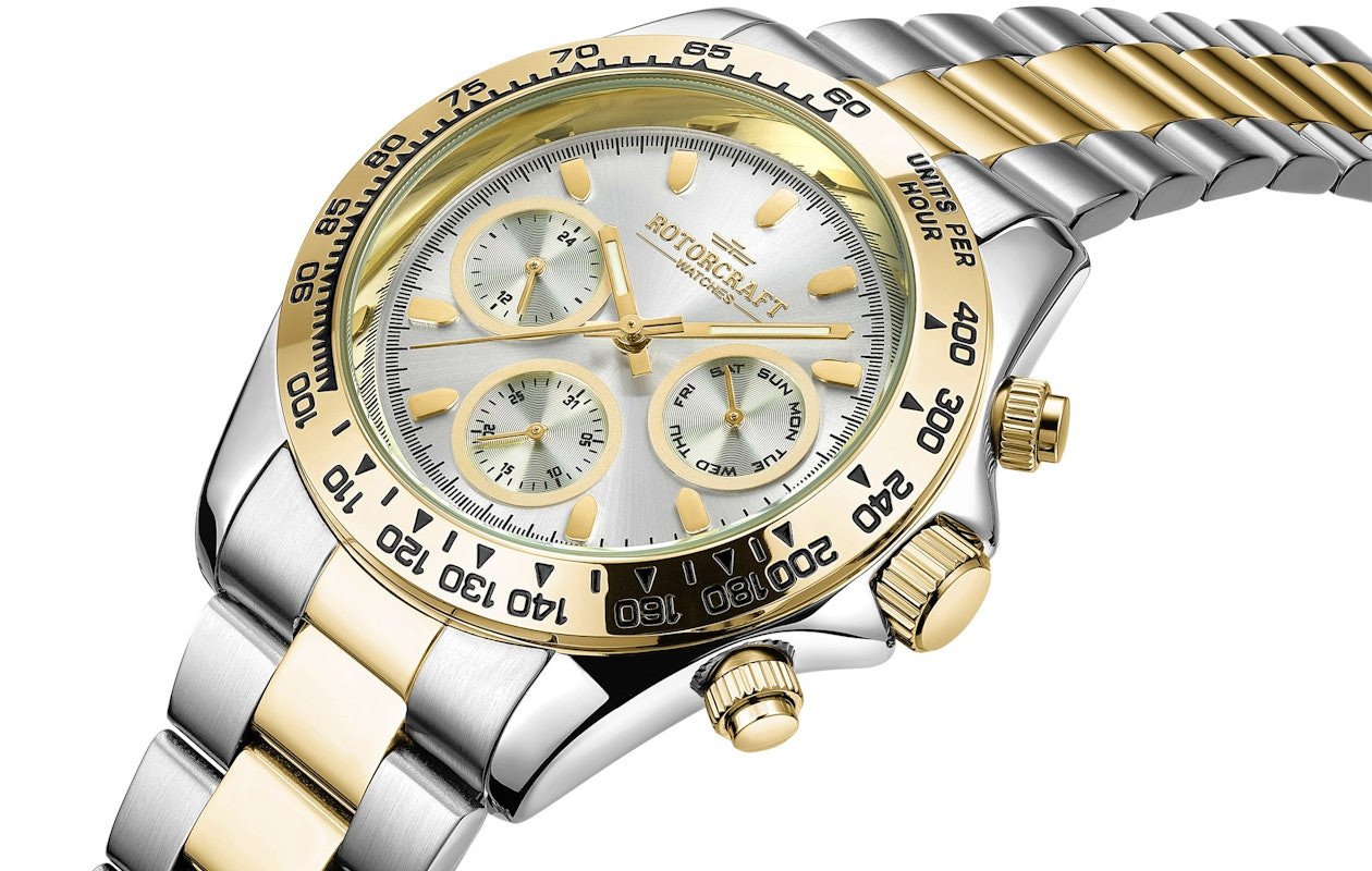 Herenhorloge van Rotorcraft (Cargo RC2703) Zilver Goud of Goud