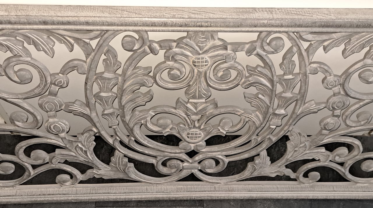 Prachtig massief houten wandpaneel, wash-grey 120 x 60 cm