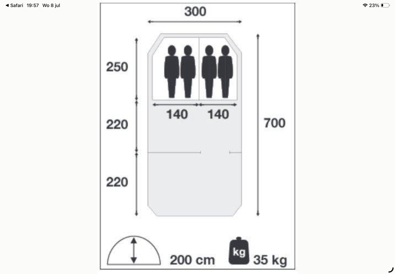 Tent Dwergarend Falco Baco