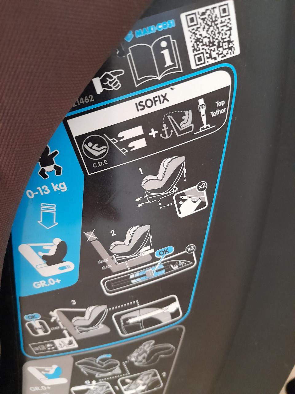 Maxi cosi millo fix  0/18 kg (in goede schone staat ) met iso fix