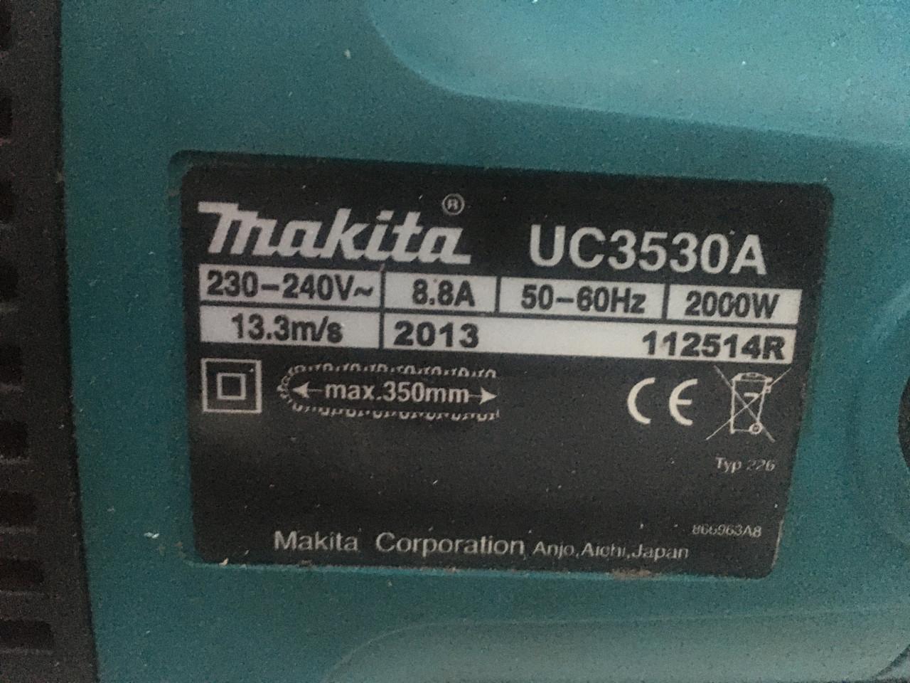 Elektrische kettingzaag makita uc3530 a zaagblad 35 cm goede zaagketting