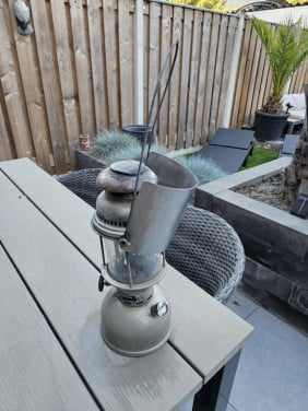 Prachtige complete petroleumlamp rapid lantaarm Hipolito H-502 automatic