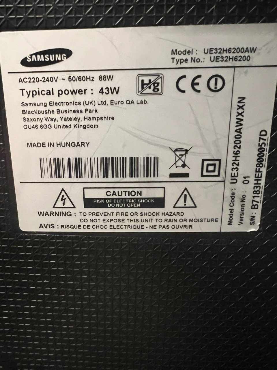 Samsung 32 inch smart tv
