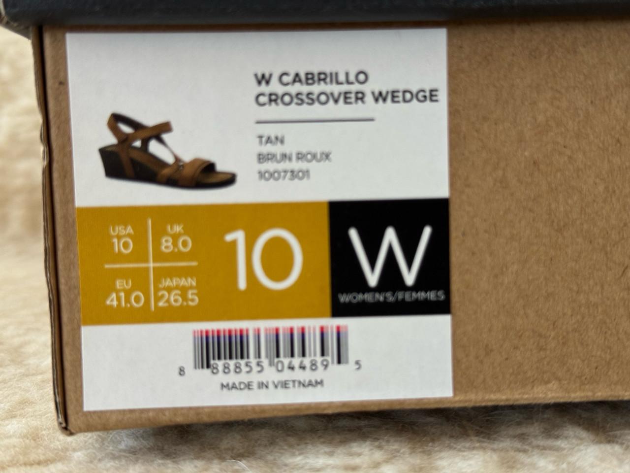 Teva Women Cabrillo Crossover Wedge Tan Sandaal in maat 41