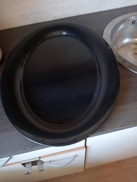 Zwarte catering schalen, kunststof