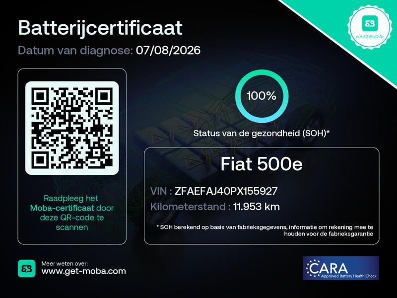 Fiat 500 C la prima 42 kwh