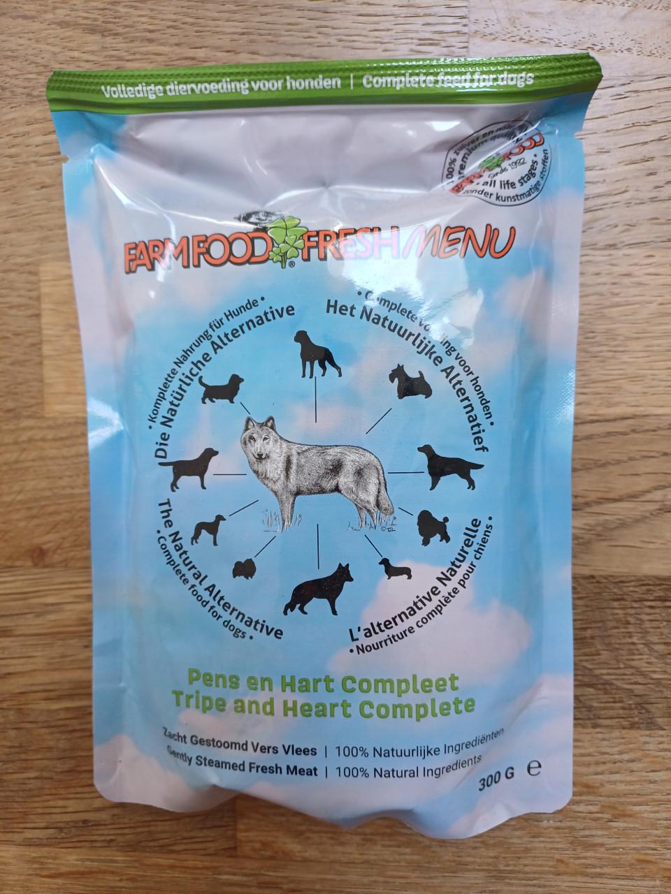 NIEUW: Farmfood FreshMenu Pens & Hart / Rundvlees Compleet 300 g.