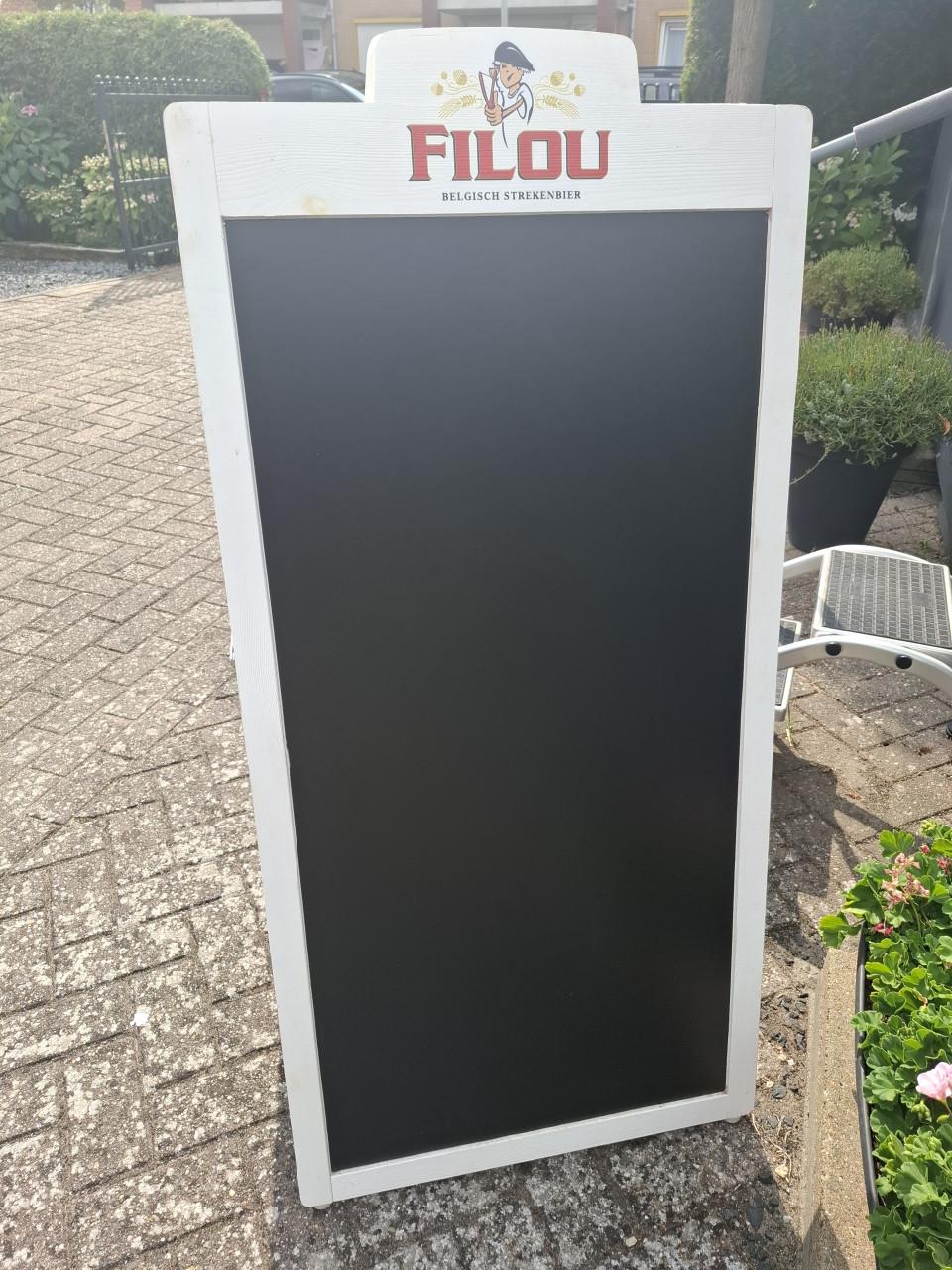 Stoepbord Filou Strekenbier