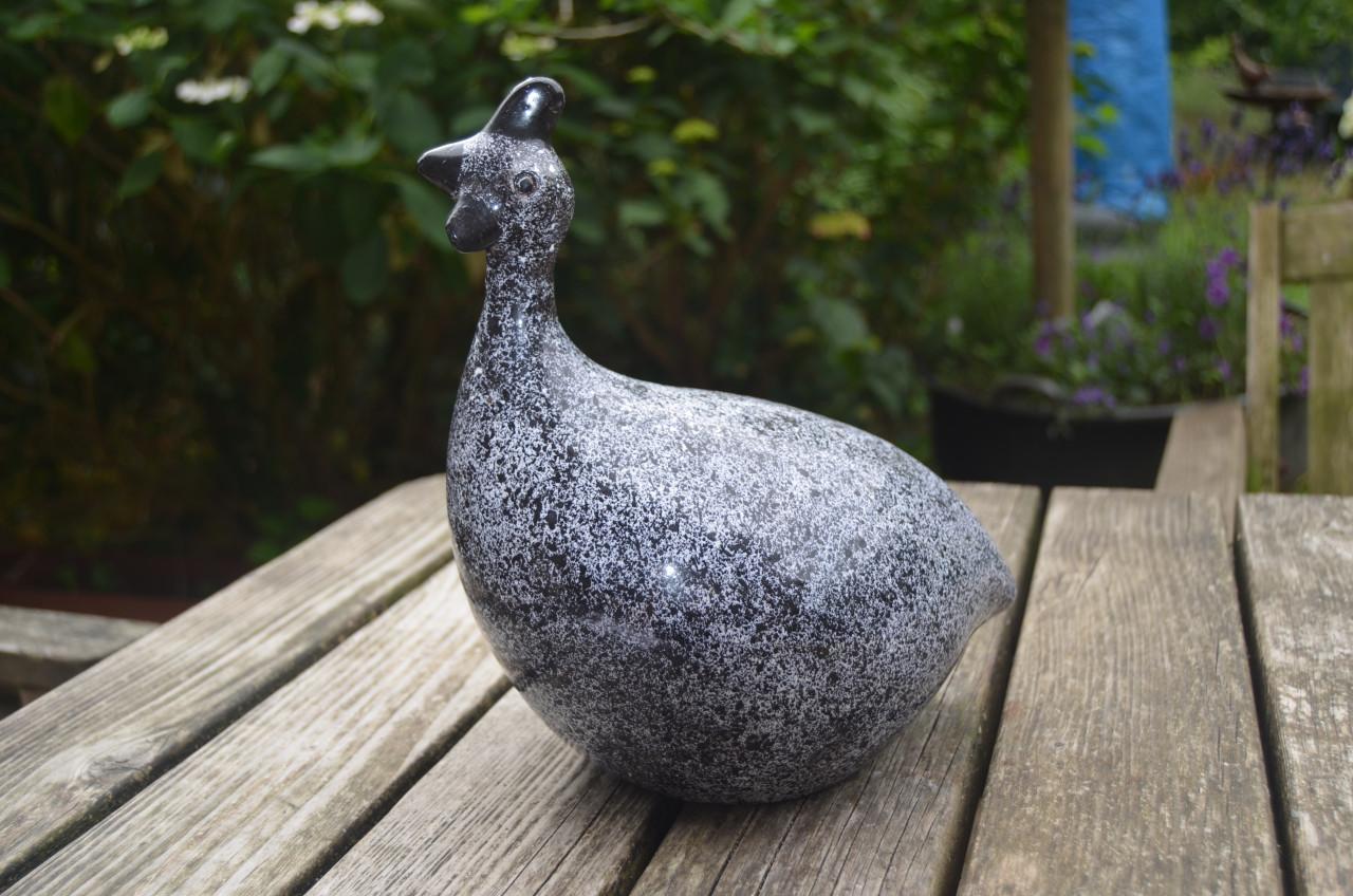 2 Keramieke Parelhoenders Portugees