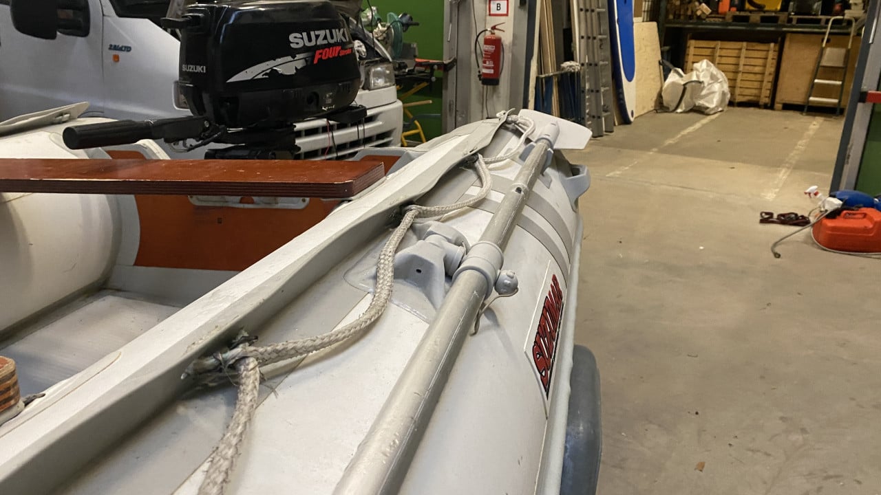Rubberboot 6 pk met trailer