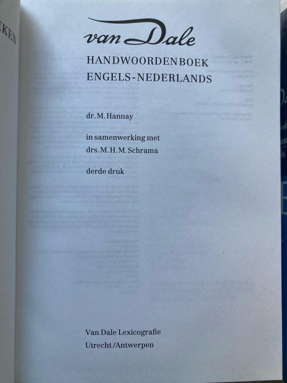 Set woordenboeken Van Dale Ned-Engels en Engels-Ned