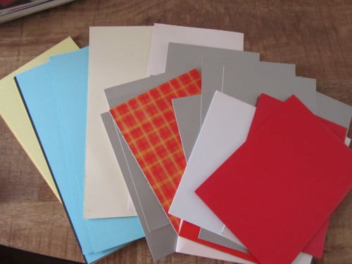 Papier om kaartjes te maken..