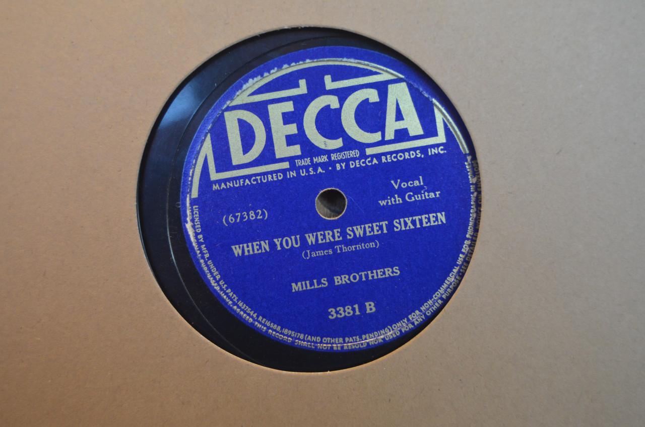 78 rpm Mills Brothers jaren '40 en '50 héél veel stuks. (7)
