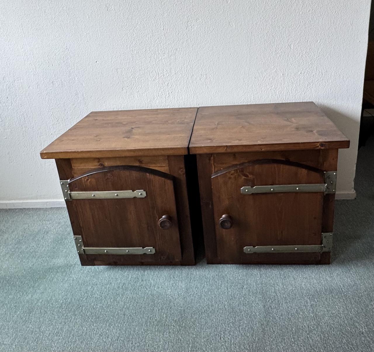 Tweepersoonsbed hout 180 cm bij 200 cm