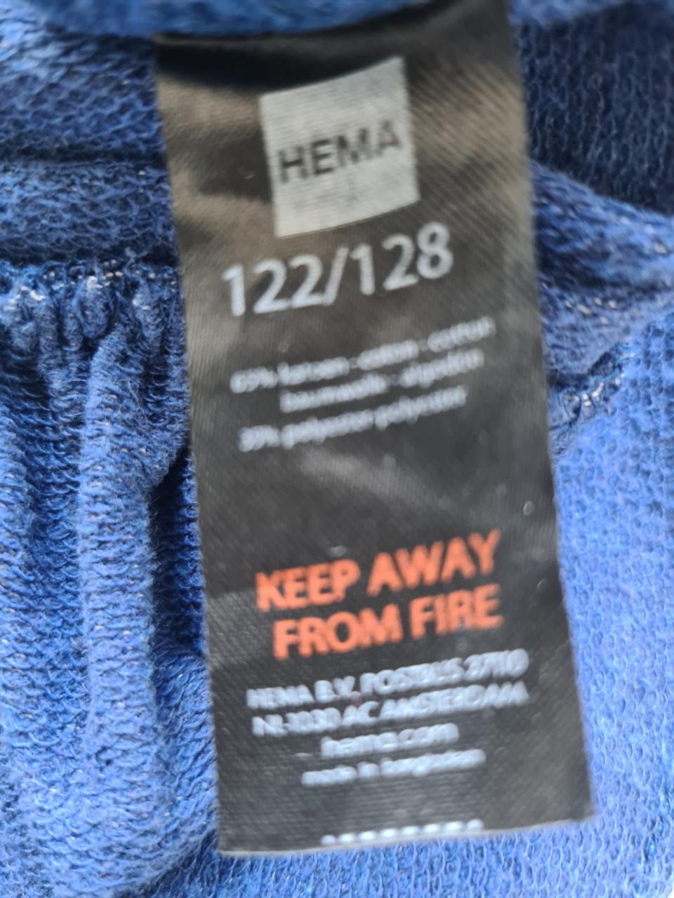Hema Jurk Maat 122/128 - Donkerblauw