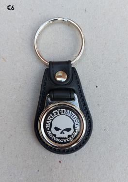 Harley Davidson Willie Skull Sleutelhanger NIEUW