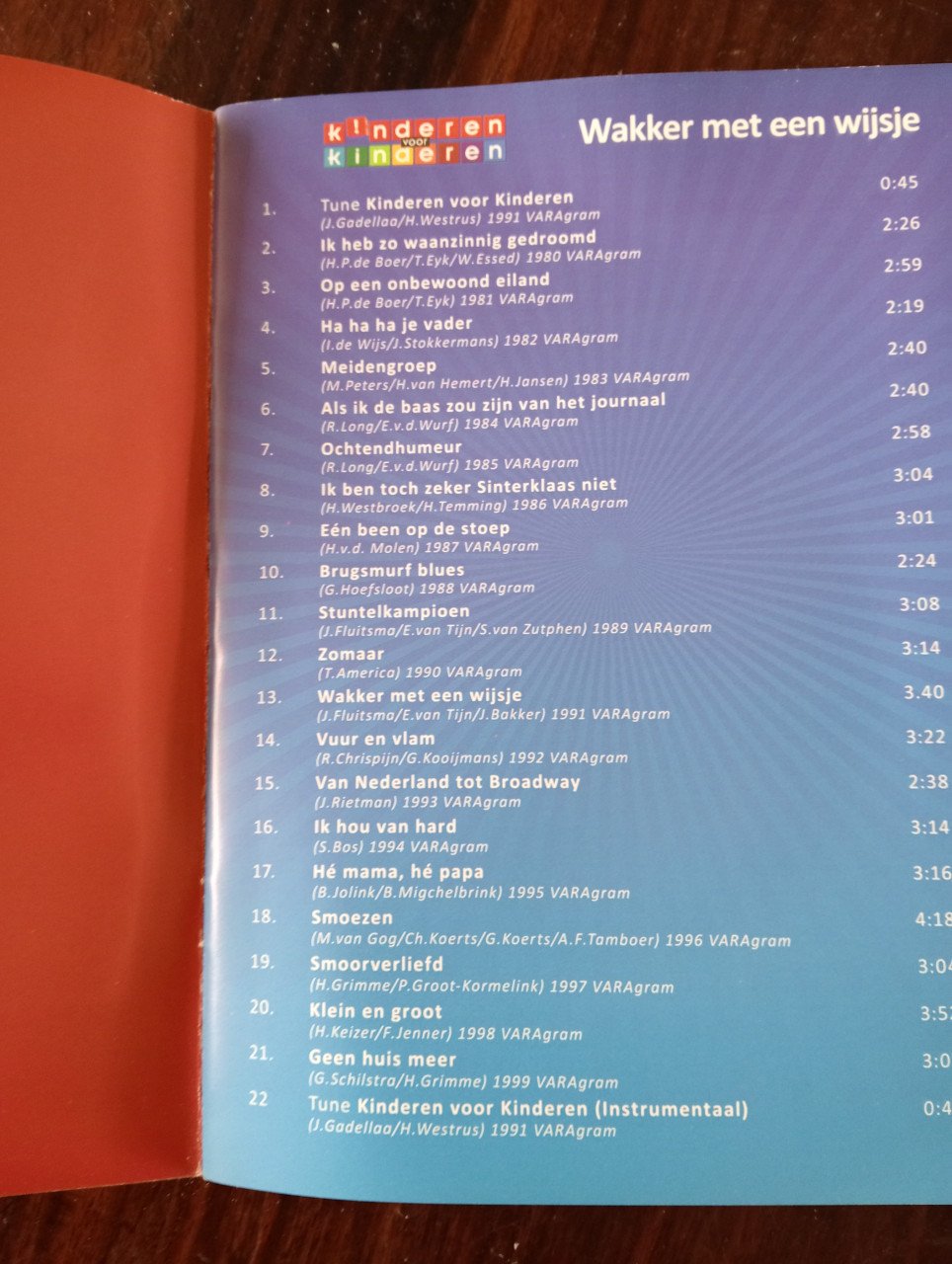 Kinderen voor Kinderen cd met tekstboekje