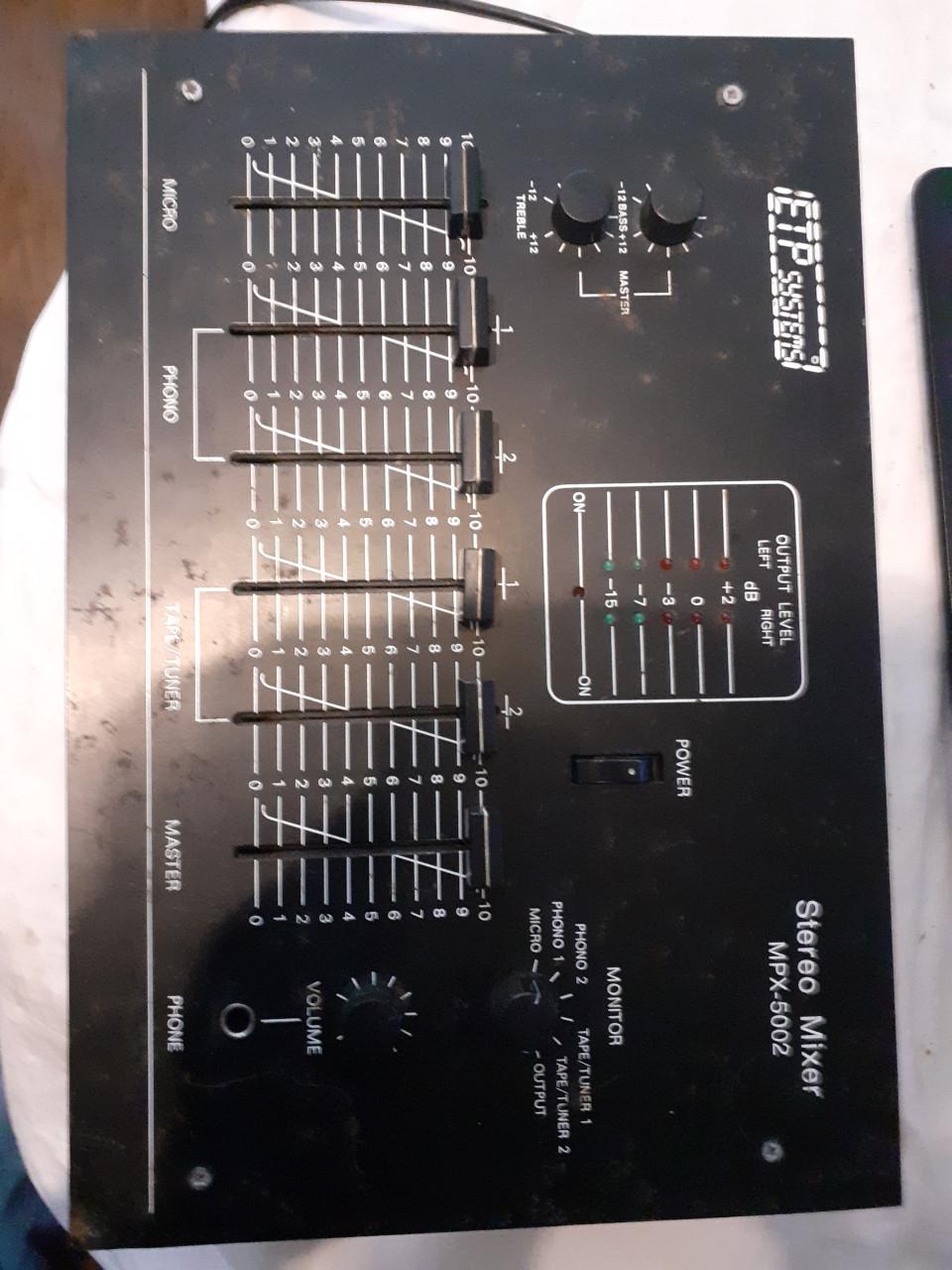 2 x Stereo Mixer zwart platte - 6 kanalen - van ETP Systems
