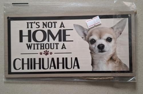 Chihuahua Houten Decoratiebord