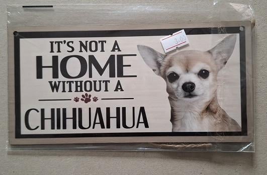Chihuahua Houten Decoratiebord
