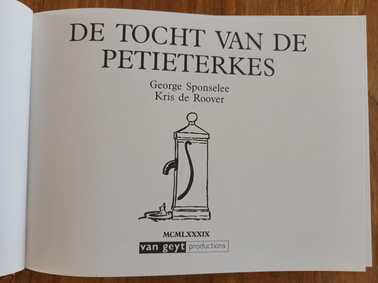 De tocht van de Petieterkes; in stripvorm