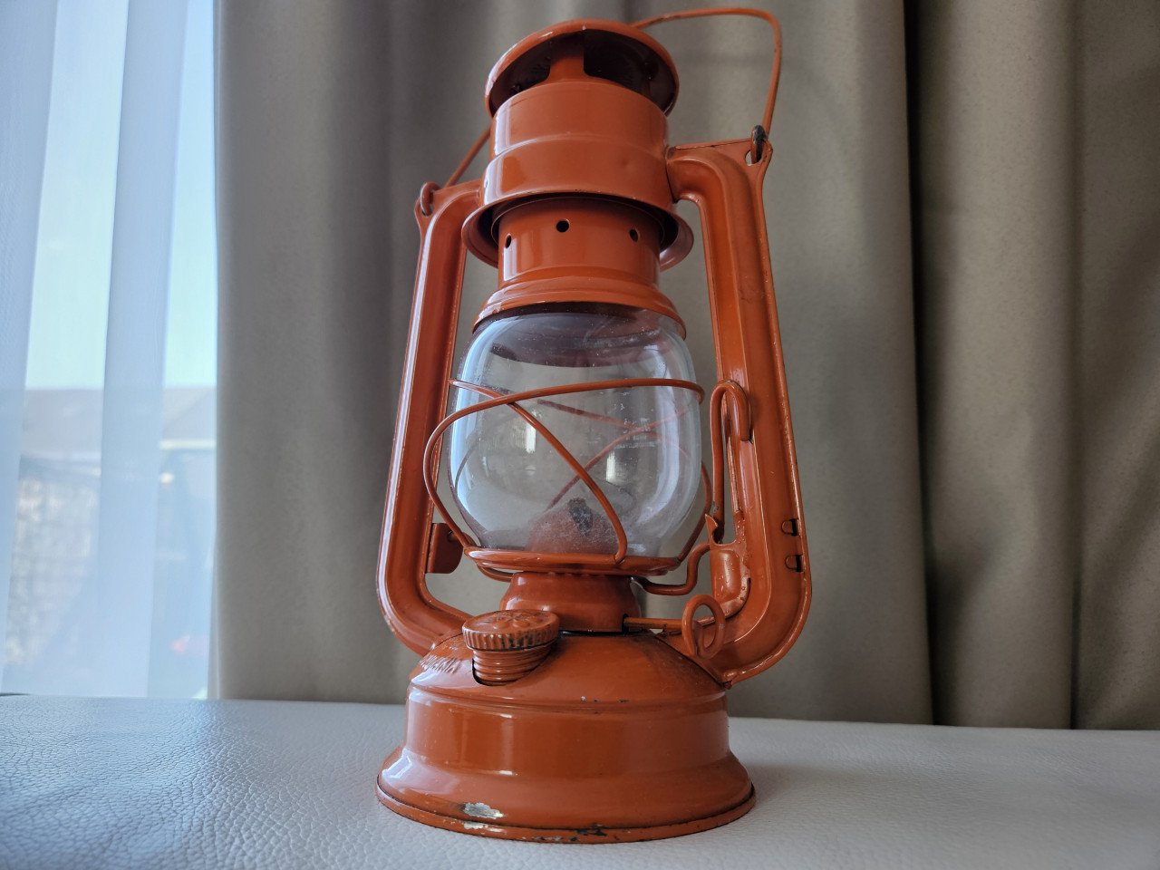 Vintage Meva stormlantaarn – gemaakt in Tsjechoslowakije