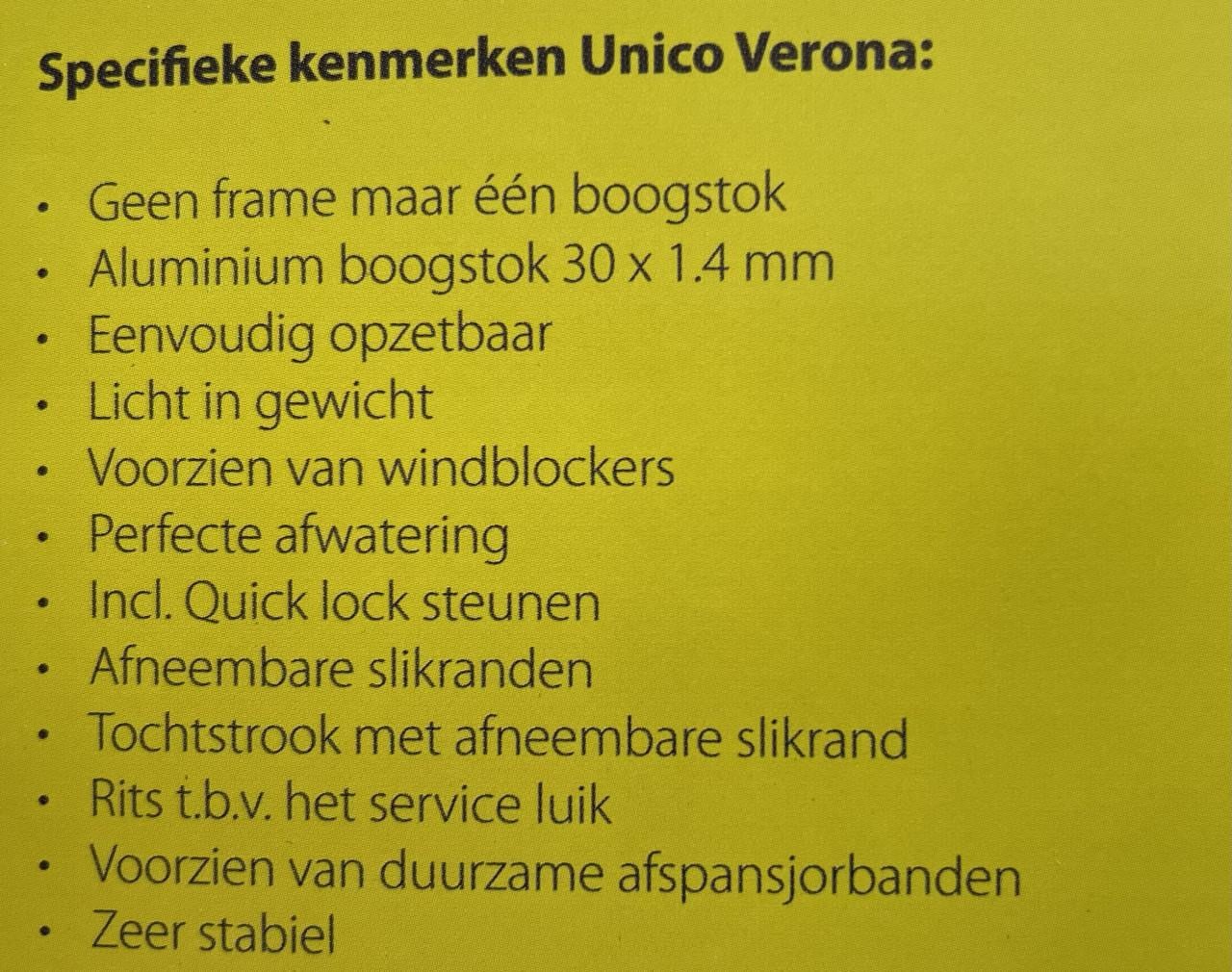 Unico Verona voortent