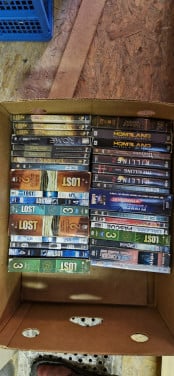 2,5 verhuisdoos aan dvd's vanalles wat