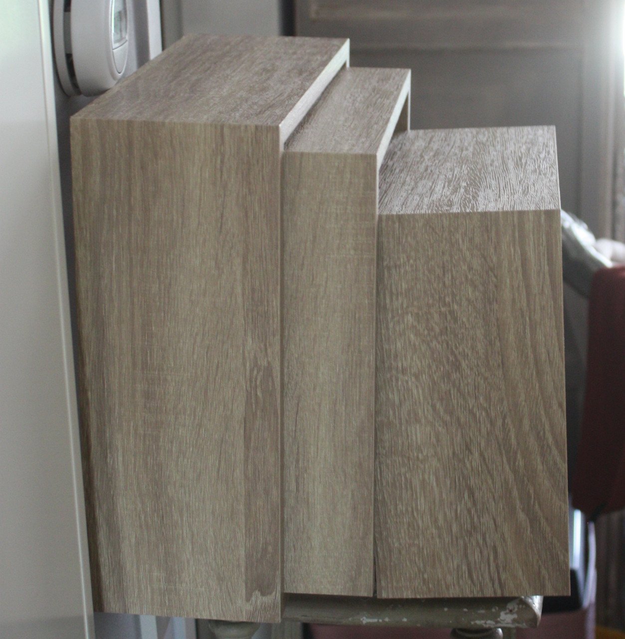 Set van 3 houten decoratie kastjes